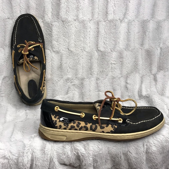 cheetah print sperrys